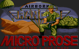 Airborne Ranger title screen for Atari ST